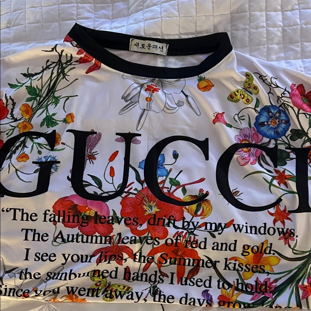 Gucci Floral Print Short Sleeve Tee - Multicolor